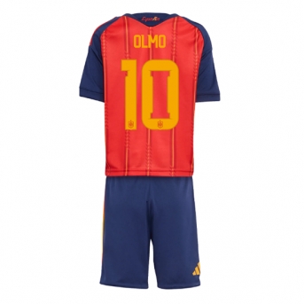 Billige Fotballdrakt Spania Dani Olmo #10 Replika Hjemmedraktsett Barn VM 2026 Kortermet (med bukser)